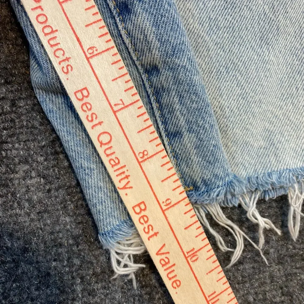 Brand New Garage Denim Women's Size 13/31 Bermuda Denim Jean Niko Blue - Picture 5 of 6